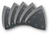 Fein 63717109035 Deltaschuurpapierset Met klittenband, Geperforeerd Korrelgrootte 60, 80, 120, 180, 240 Hoekmaat 80 mm