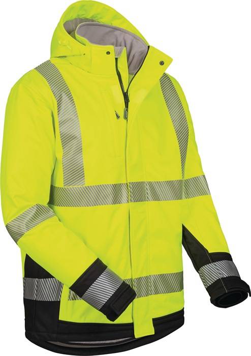 Veiligheids-softshelljack Melvin maat XL geel/zwart ELYSEE-3