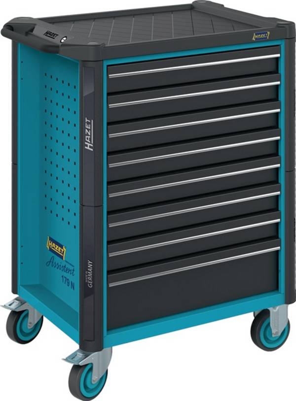 Gereedschapswagen 179N-8 B785xD518xH1020 mm 1000 kg 8 laden staalplaat HAZET