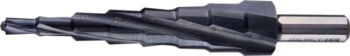 Getrapte boor ULTIMATECUT boorbereik 6-20 mm HSS RUnaTEC spiraalgegroefd snedeaa