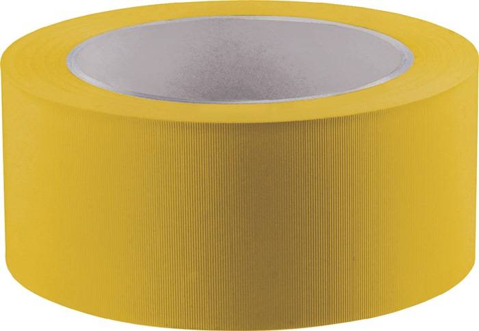 Stucband dwars geribbeld geel lengte 33 m breedte 30 mm wiel