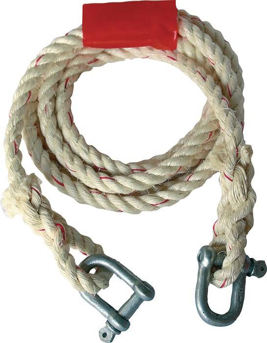 Autosleepkabel 2500 kg Sisal harpsluiting/harpsluiting lengte 400 cm d. 16 mm HP