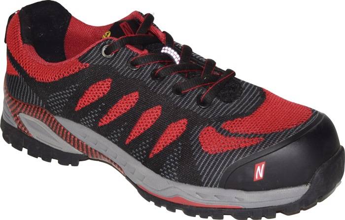 Veiligheidsschoen PRO STEP maat 45 W. 11 zwart/rood S1P SRC EN ISO 20345, EN 613