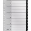 Esselte Leitz 12070000 - Blanco tabbladindex - Polypropyleen (PP) - Zwart - Wit - Portret - A4 - 160 g/m²