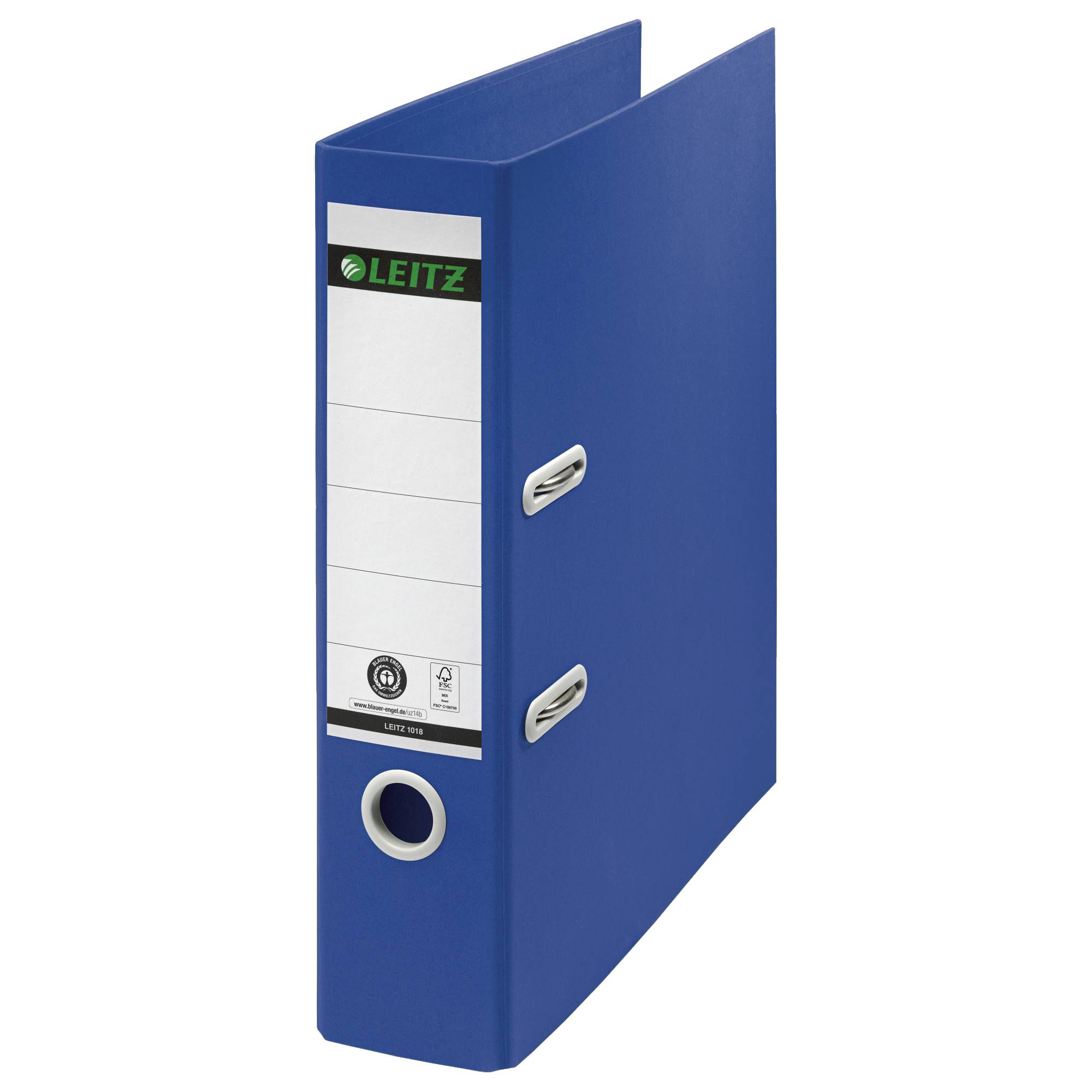 Ordner Leitz 180° Recycle 80 mm karton A4 blauw-0