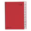 PAGNA bureaumap Kleur 32 vakken 1-31 rood