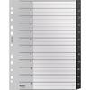 Tabblad Leitz Recycle A4 11-gaats 1-12 extra breed PP