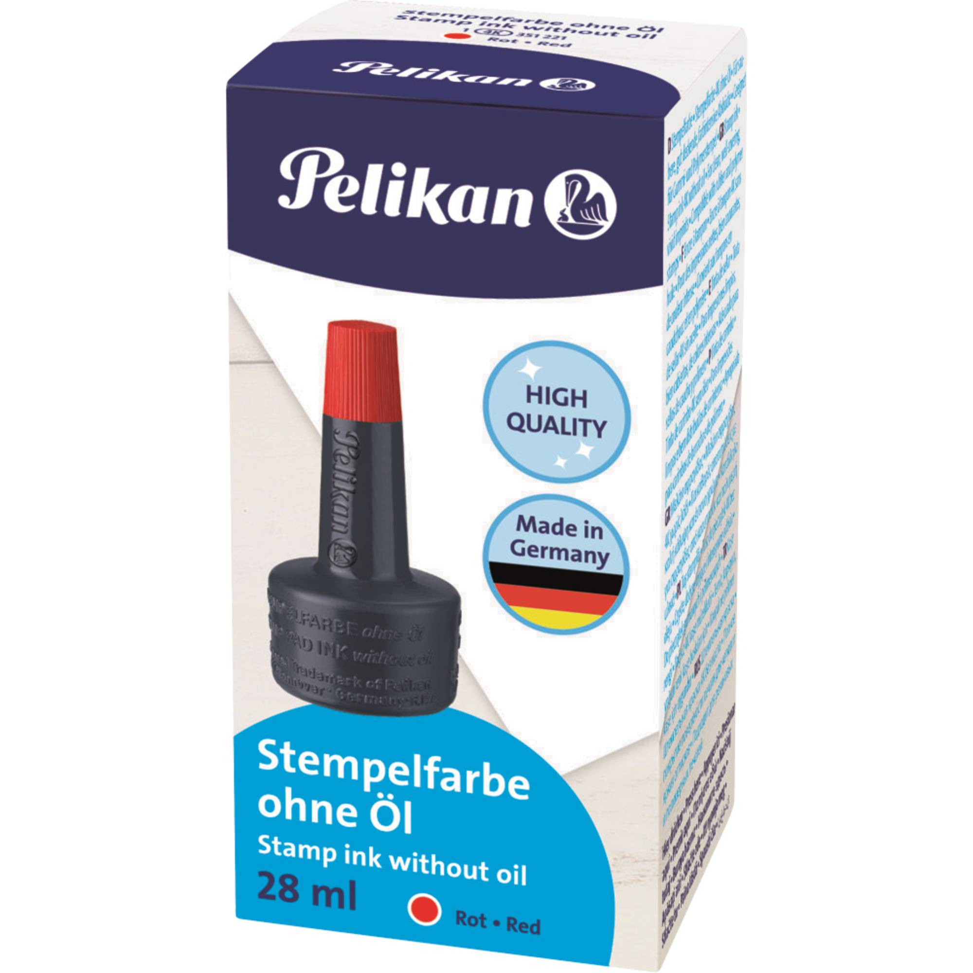 Stempelinkt Pelikan flacon 28ml rood-0