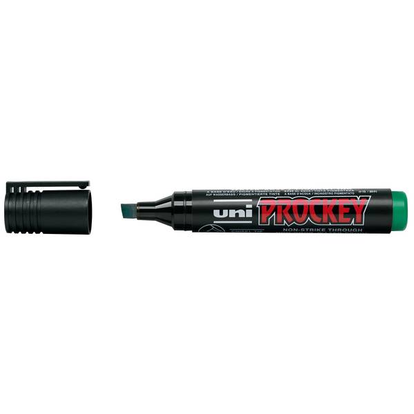 Mitsubishi markeerstift uni PROCKEY wigvormige punt groen
