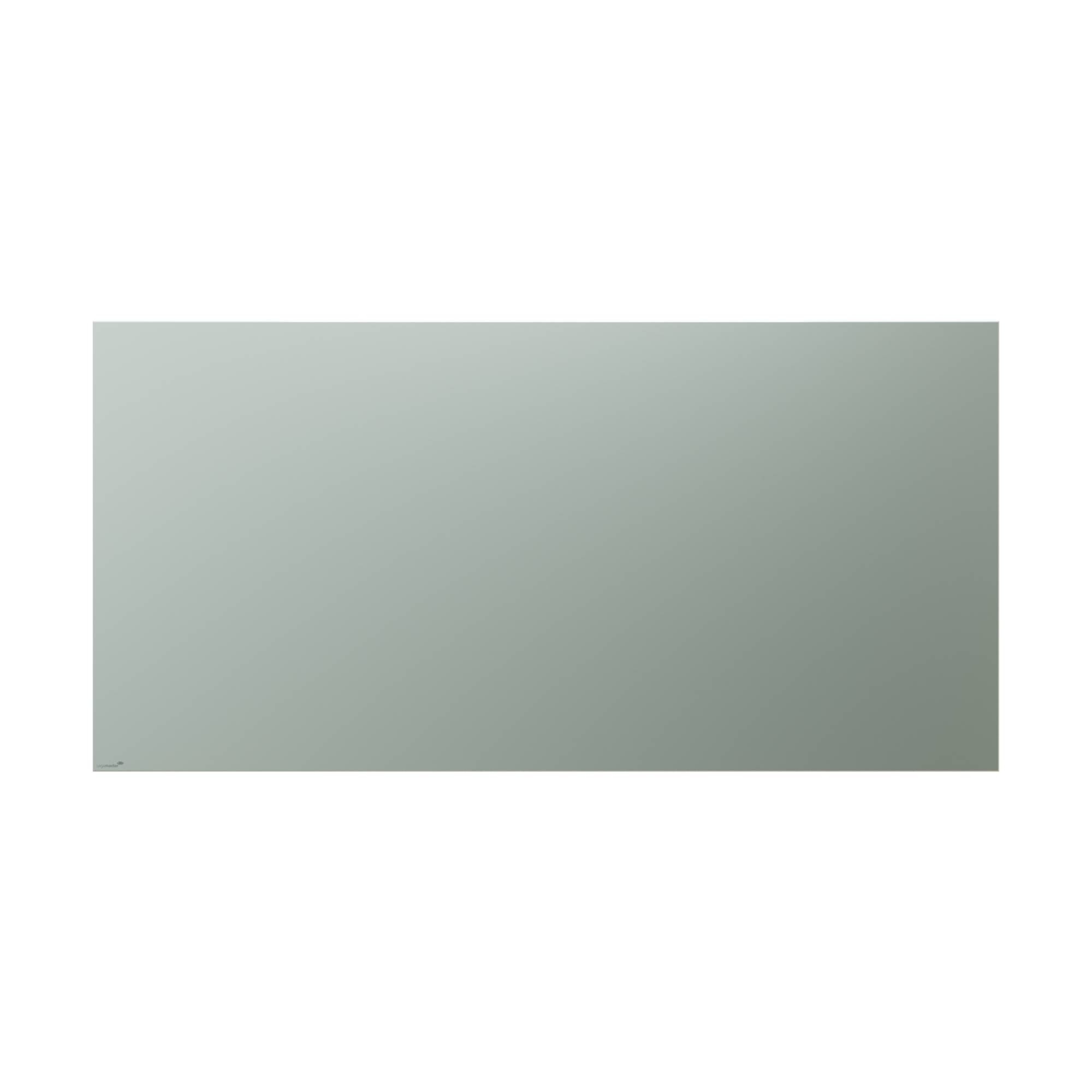 Frameless glassboard - rechte hoeken - 100x200 cm - Sage Green