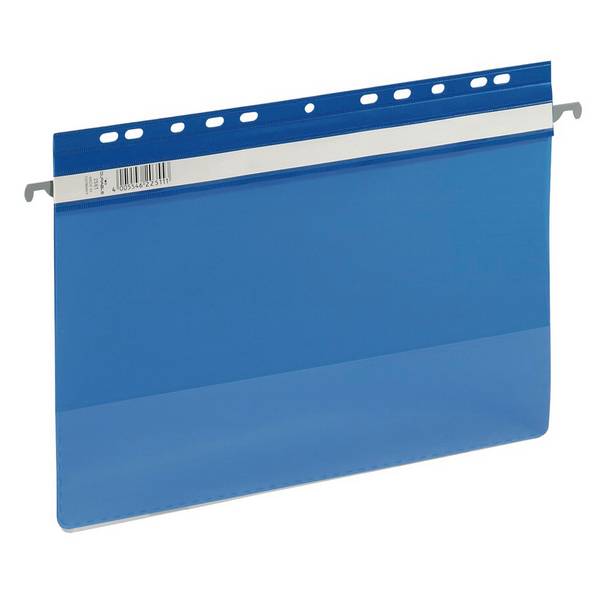 Duurzame hangmap van kunststof 2561-06, A4-formaat, blauw, transparant, 1 stuk.