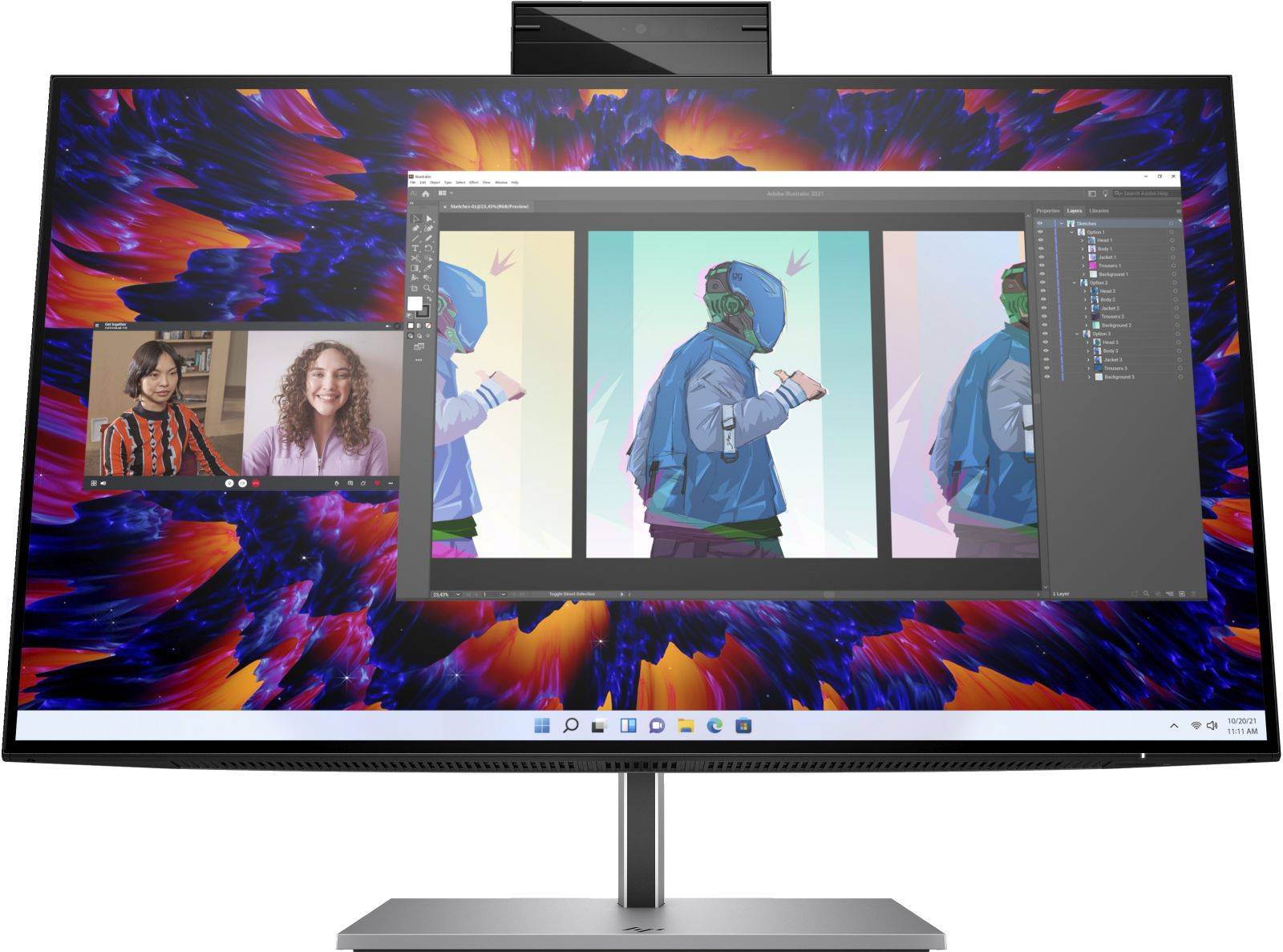 HP HP Z24m G3 computermonitor 60,5 cm (23.8") 2560 x 1440 Pixels Quad HD Zilver-0