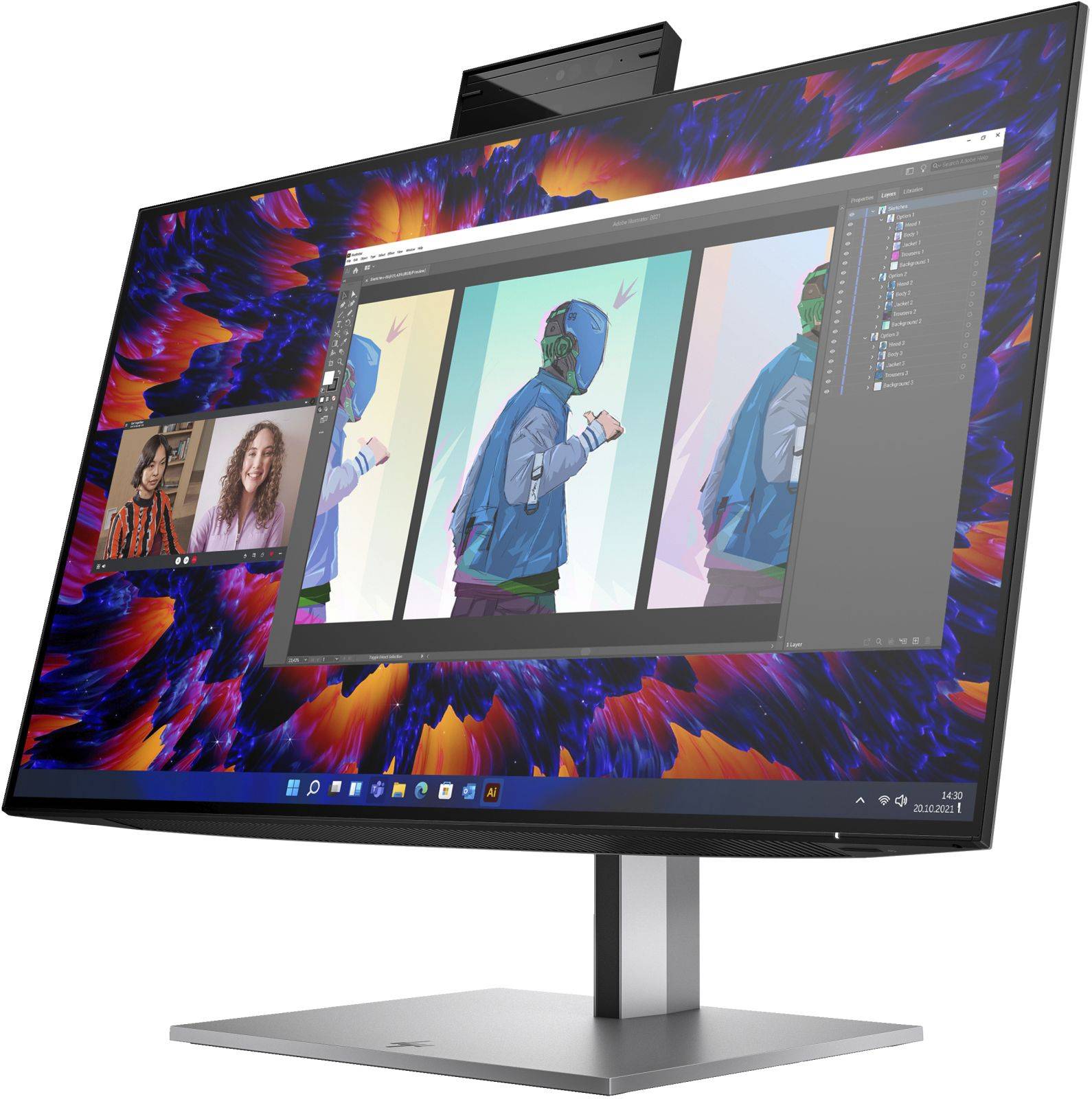HP HP Z24m G3 computermonitor 60,5 cm (23.8") 2560 x 1440 Pixels Quad HD Zilver-1
