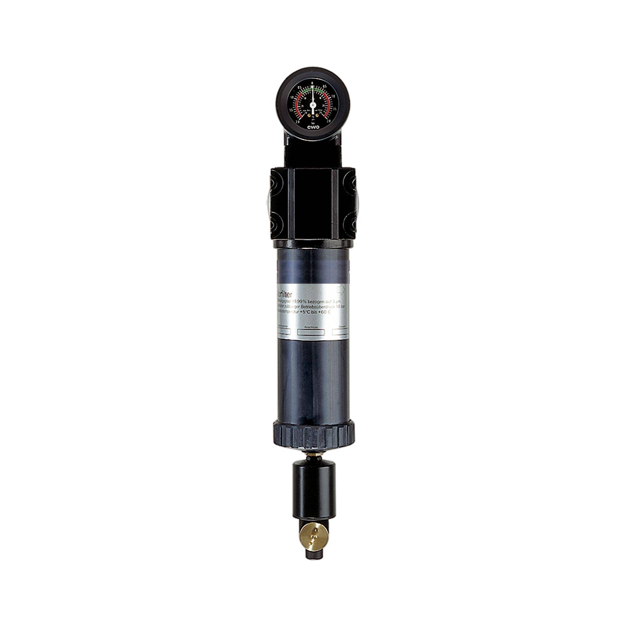 Voorfilter met drukverschilmeter, 3 µm, G 2-0