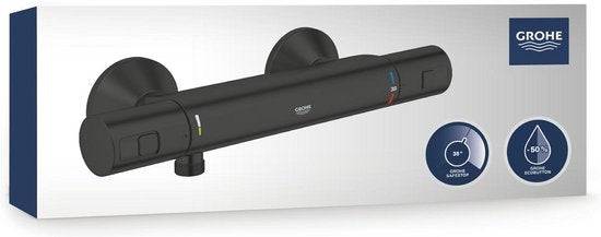 GROHE Precision Start Thermostatische Douchemengkraan - Mat Zwart - Waterbesparend-4
