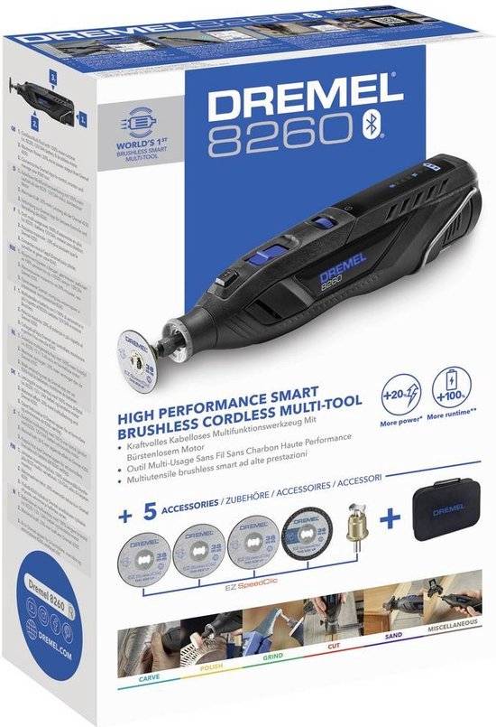 Dremel 8260 Multitool - Met accu en lader - Incl. accessoires-5