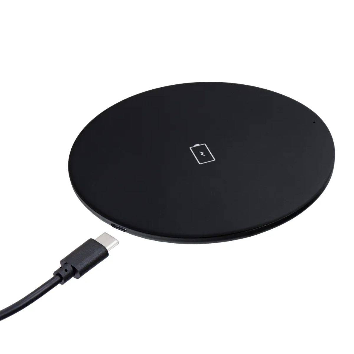 Inductieve snellader in zwart 15W - met USB Type C naar USB Type A kabel-0