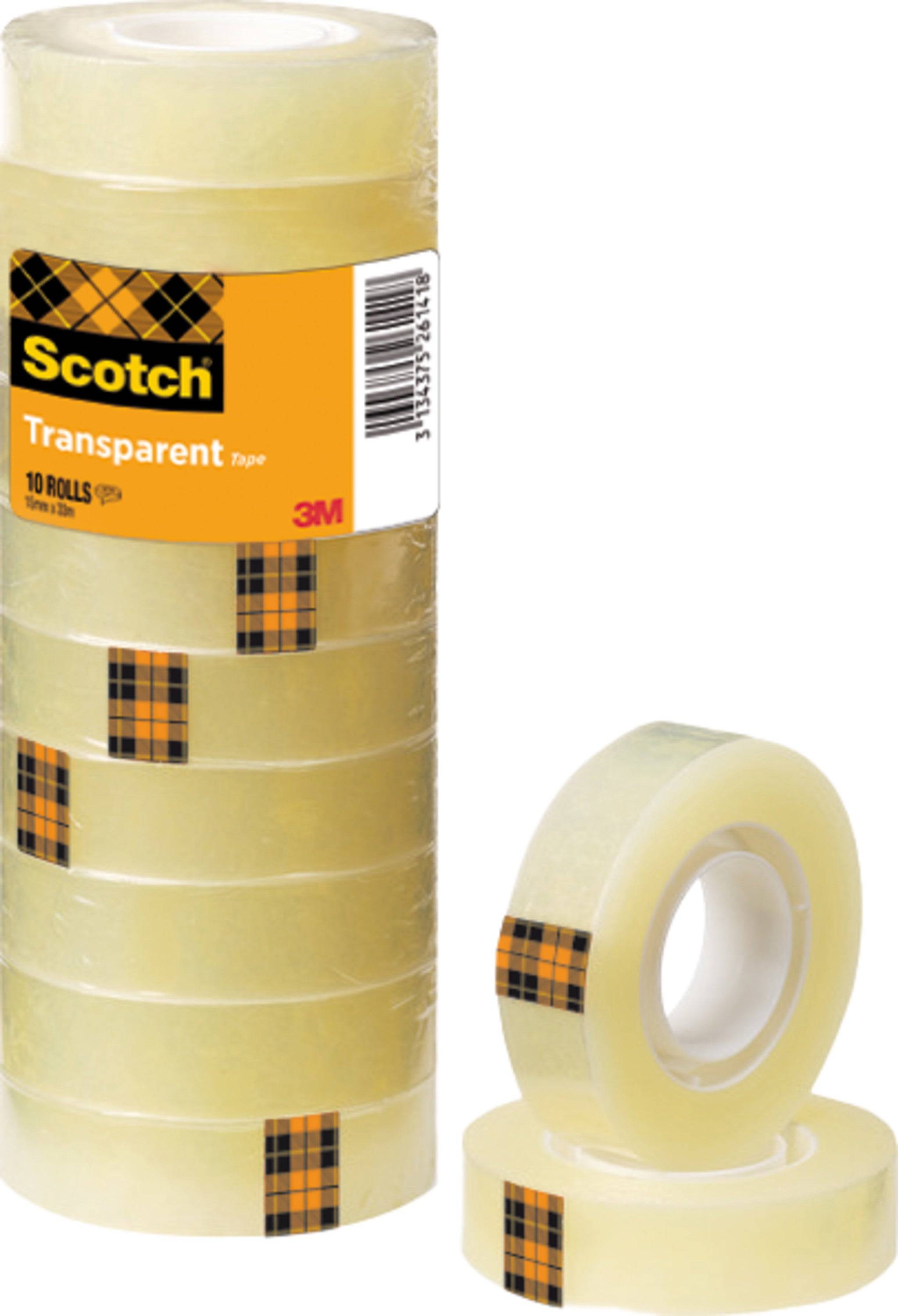 Plakband Scotch 508 15mmx33m transparant 10 rollen-2