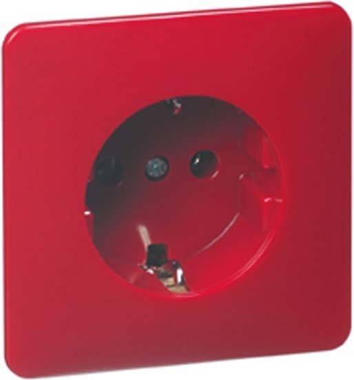 Peha Steckdose SCHUKO D 80.6511 SI ROT-0