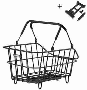 Fietsmand Basil Cento Alu met MIK bevestiging 14 liter 39 x 24 x 15 - zwart-0
