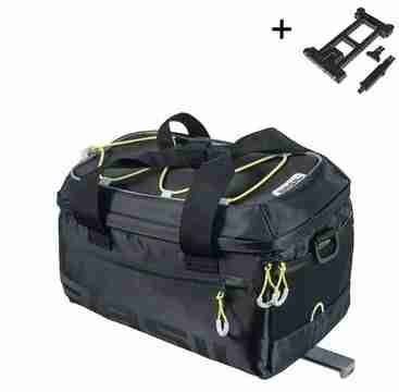 Bagagedragertas Basil Miles MIK 7 liter 29 x 18 x 17 cm - zwart-0