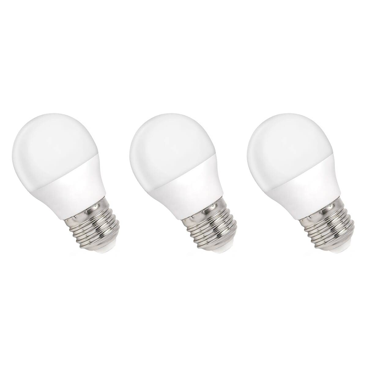 Spectrum LED Kogellamp P45 E27 Mat - 6W 520lm 3000K - Warmwit - Vervangt 45W - 3 stuks-0