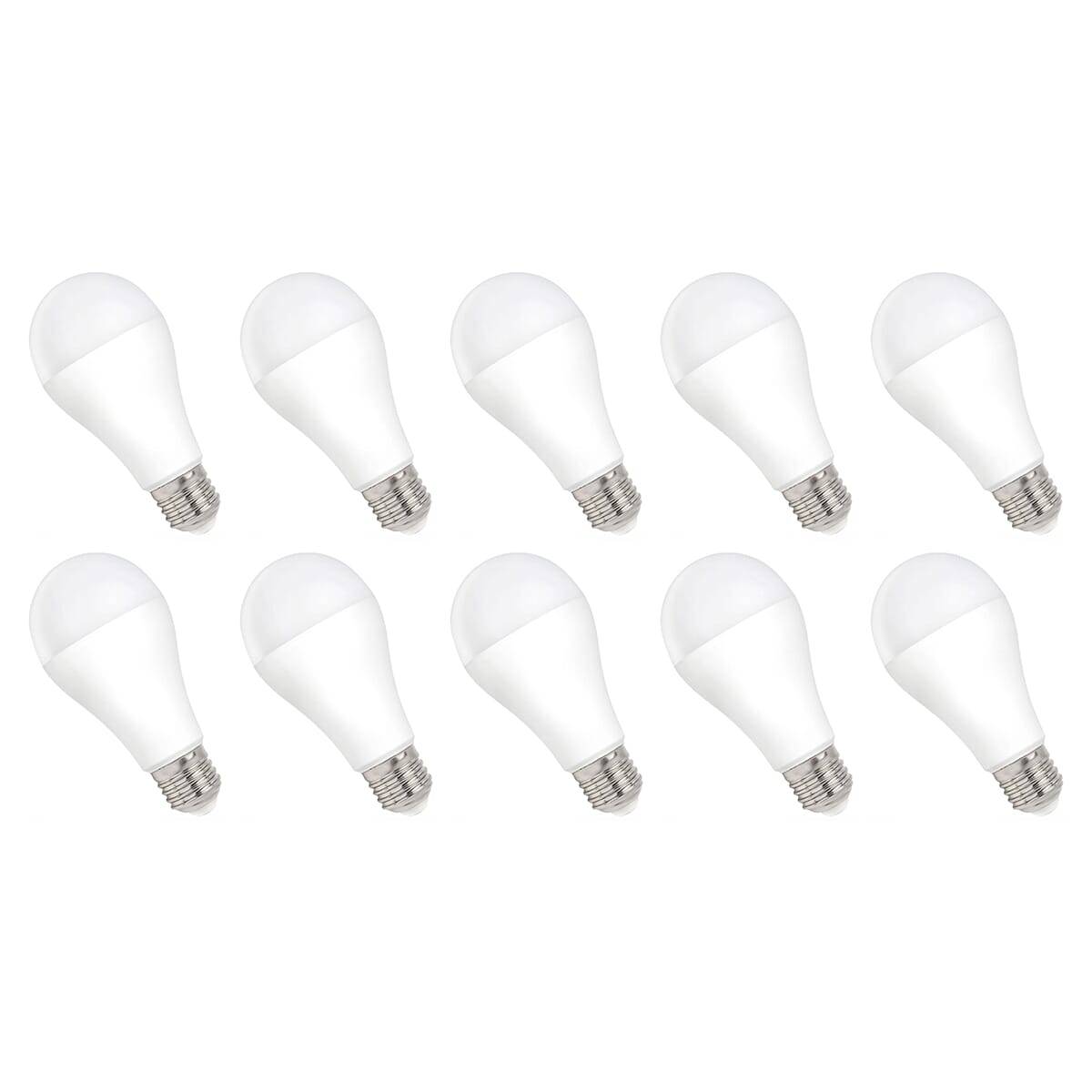 Spectrum LED Peerlamp A60 E27 Mat - 15W 1600lm 6000K - Koudwit - Vervangt 104W - 10 stuks