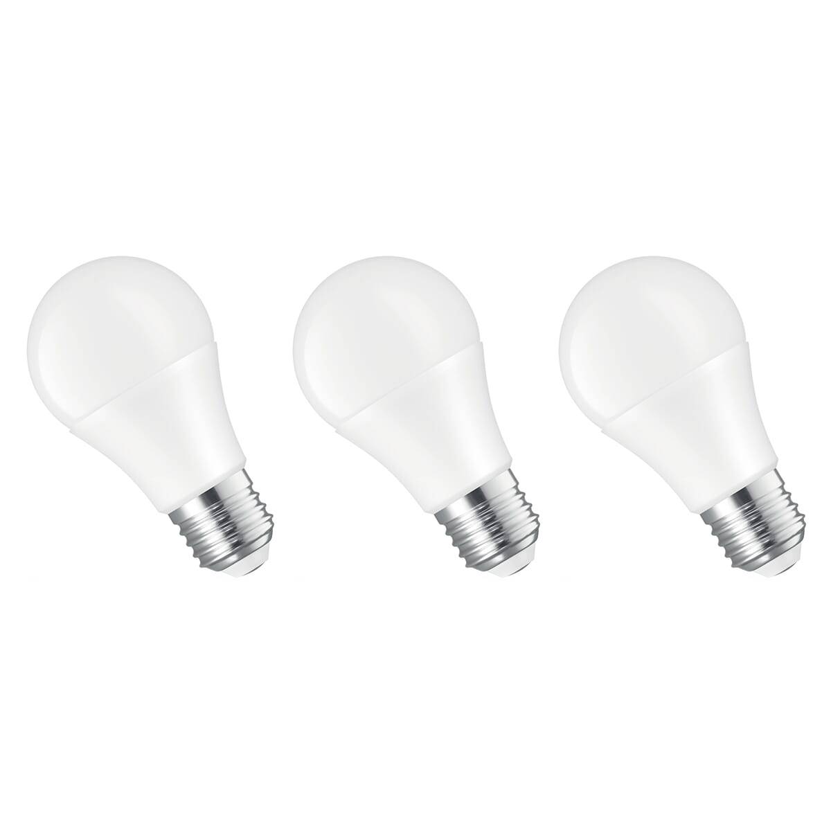 Spectrum LED Peerlamp A60 E27 Mat - 10W 1050lm 3000K - Warmwit - Vervangt 75W - 24V - 3 stuks