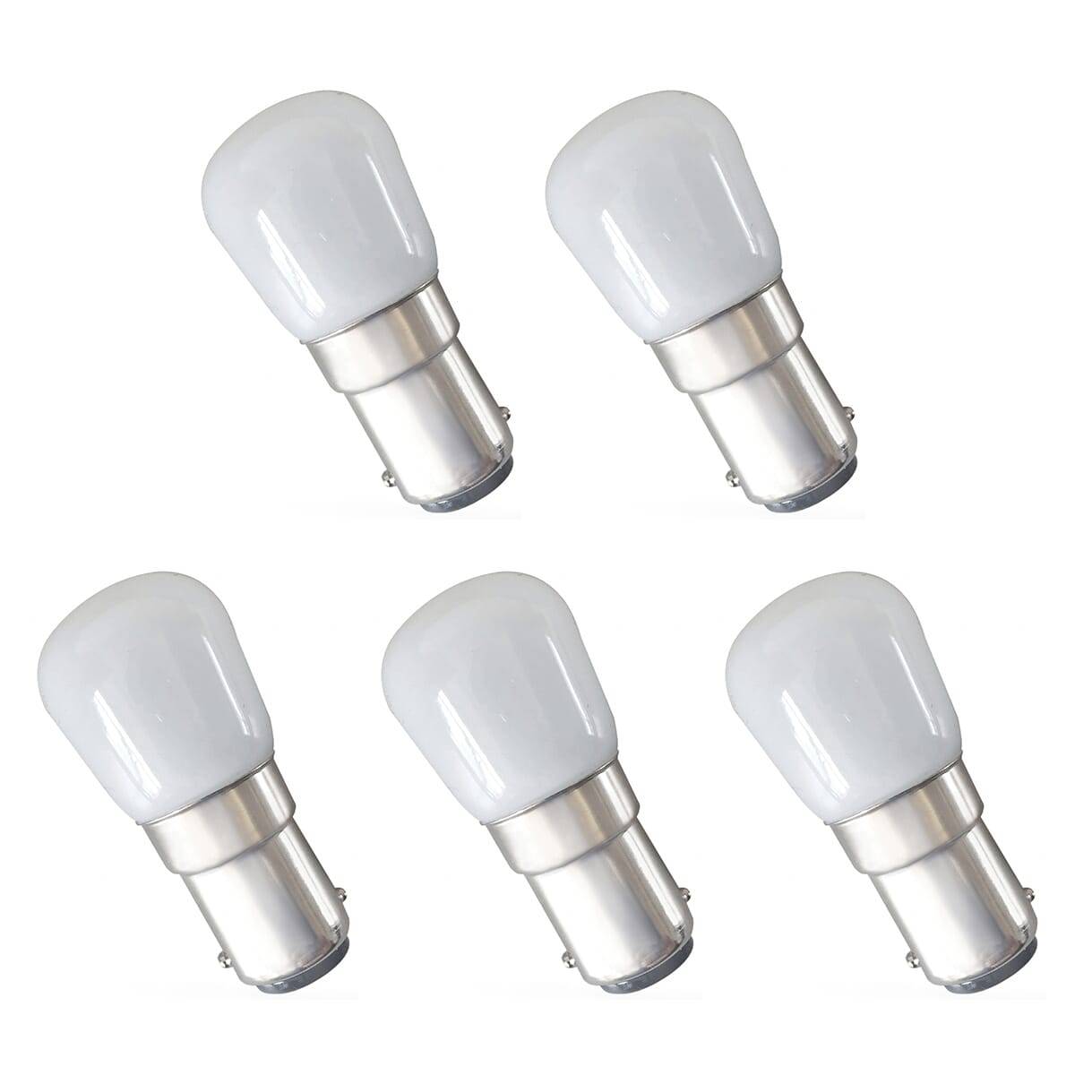 Spectrum LED Buislamp T25 BA15d Mat - 1.5W 150lm 4000K - Neutraalwit - Vervangt 16W - 5 stuks-0