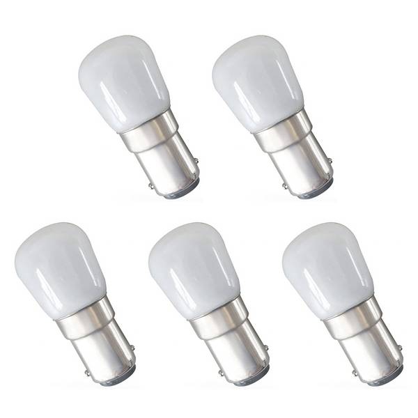 Spectrum LED Buislamp T25 BA15d Mat - 1.5W 150lm 4000K - Neutraalwit - Vervangt 16W - 5 stuks