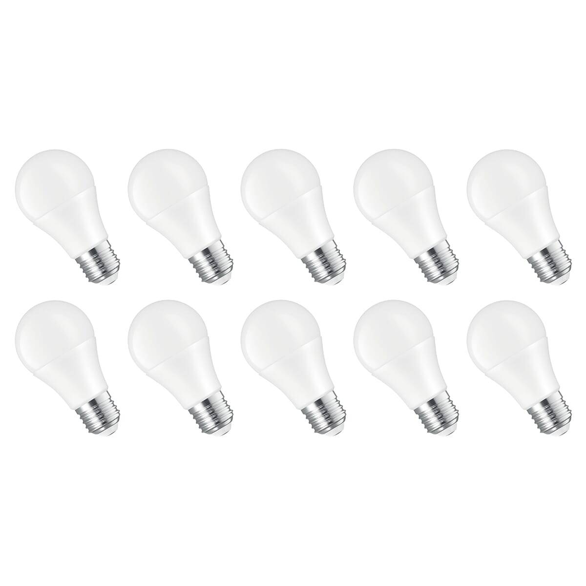 Spectrum LED Peerlamp A60 E27 Mat - 10W 1100lm 4000K - Neutraalwit - Vervangt 76W - 24V - 10 stuks-0