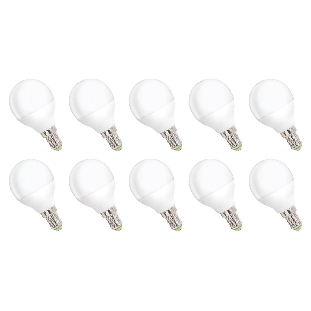 Spectrum LED Kogellamp P45 E14 Mat - 4W 340lm 4000K - Neutraalwit - Vervangt 31W - 10 stuks-0
