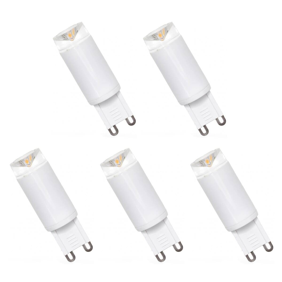 Spectrum LED Insteeklamp G9 Helder - 2.5W 190lm 3000K - Warmwit - Vervangt 19W - 5 stuks-0