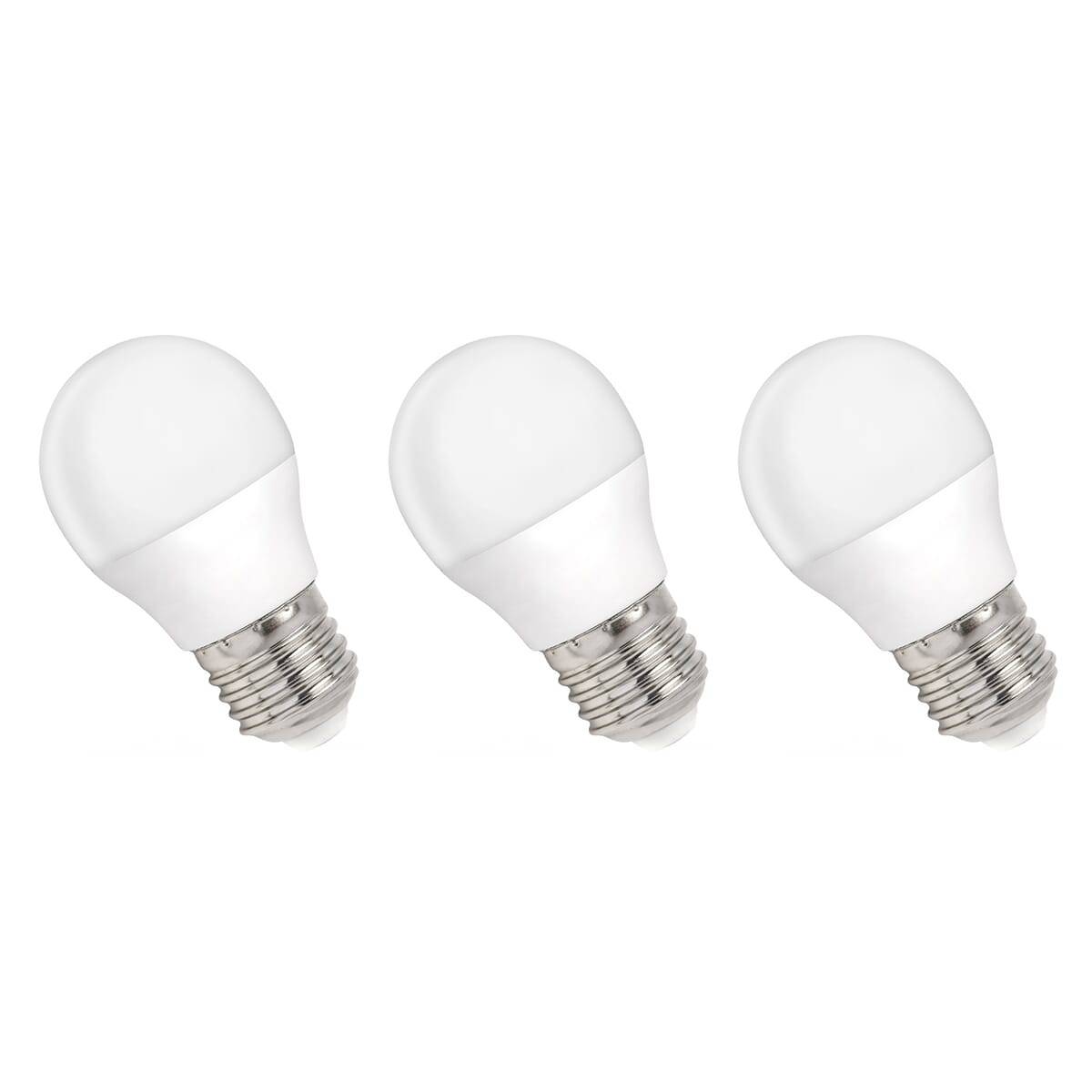 Spectrum LED Kogellamp P45 E27 Mat - 4W 340lm 6000K - Koudwit - Vervangt 31W - 3 stuks-0