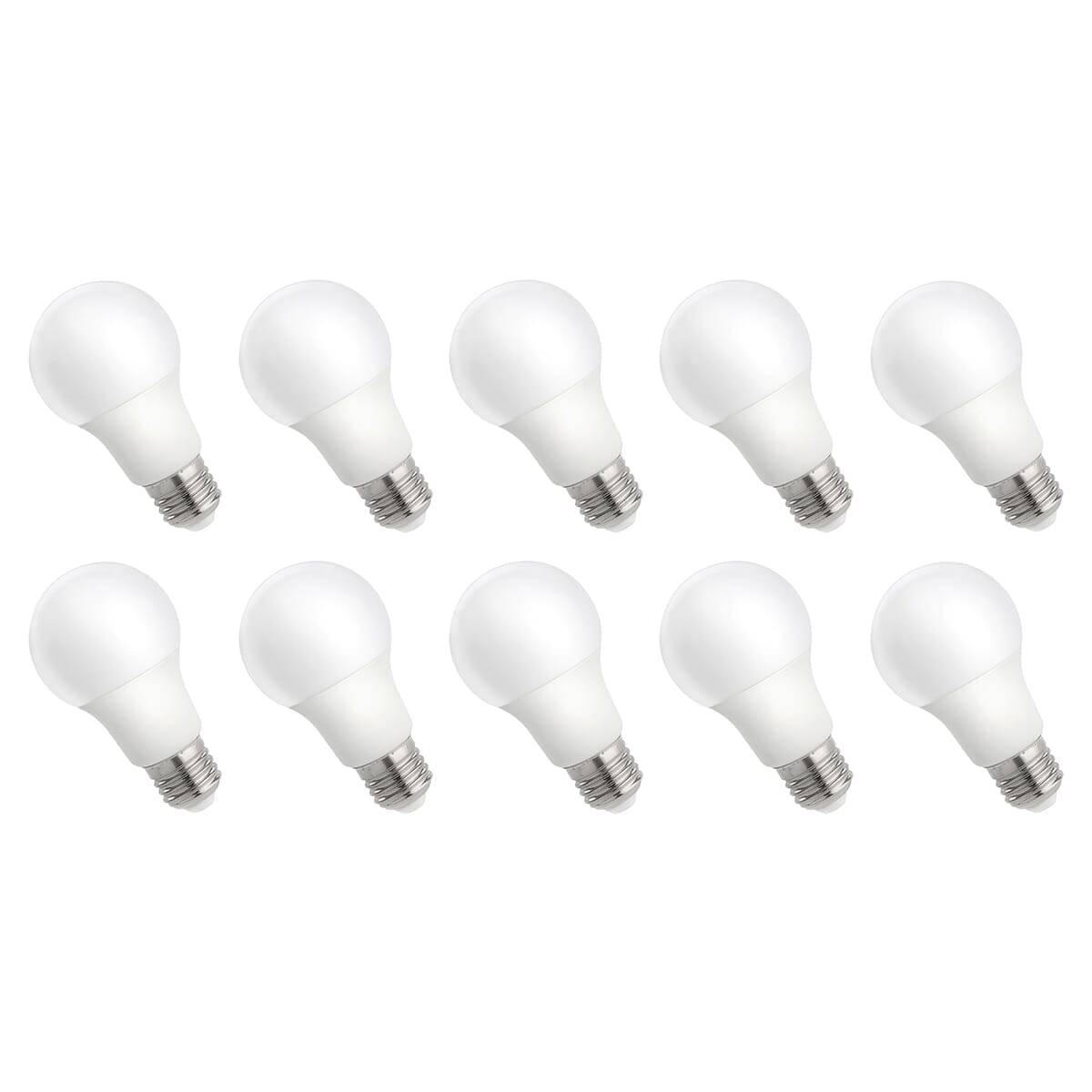 Spectrum LED Peerlamp A60 E27 Mat - 9W 820lm 4000K - Neutraalwit - Vervangt 62W - 10 stuks-0