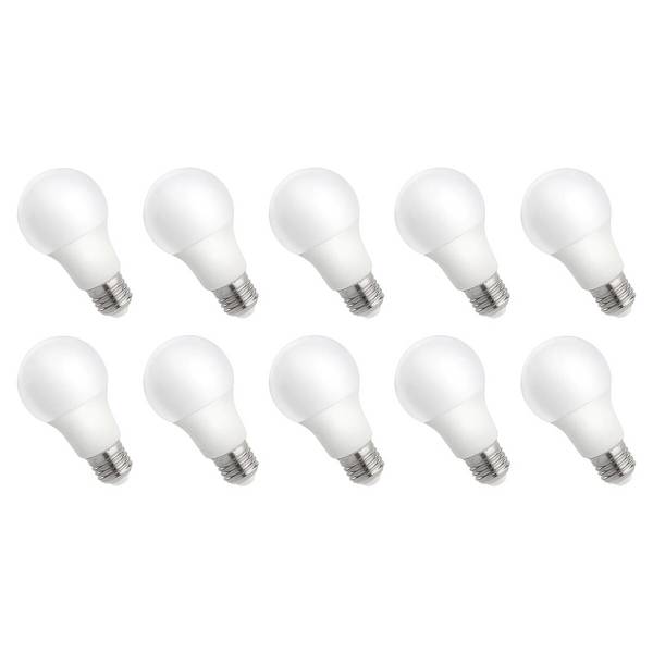 Spectrum LED Peerlamp A60 E27 Mat - 9W 820lm 4000K - Neutraalwit - Vervangt 62W - 10 stuks