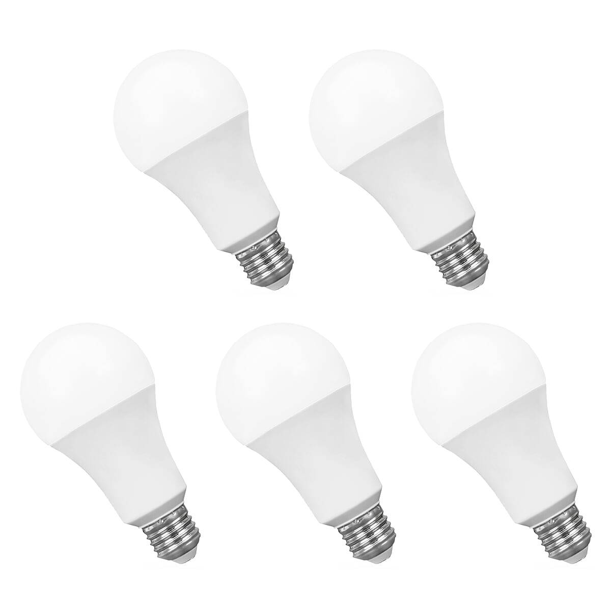Spectrum LED Peerlamp A60 E27 Mat - 18W 1800lm 3000K - Warmwit - Vervangt 114W - 5 stuks