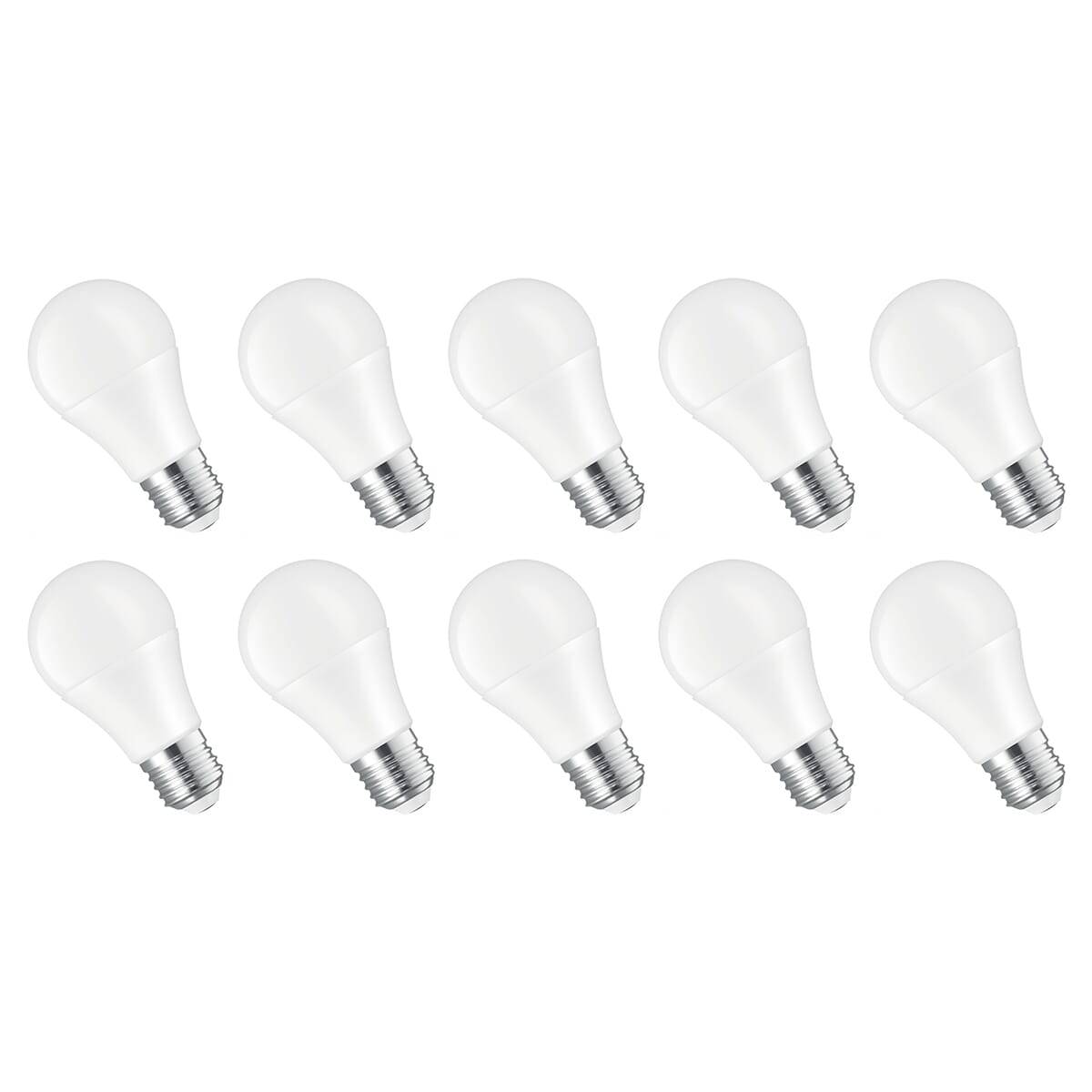 Spectrum LED Peerlamp A60 E27 Mat - 10W 1050lm 3000K - Warmwit - Vervangt 75W - 24V - 10 stuks