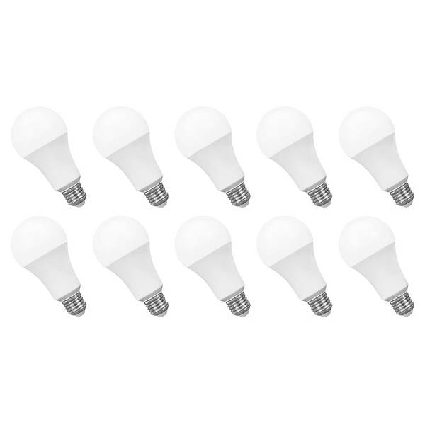 Spectrum LED Peerlamp A60 E27 Mat - 18W 1800lm 3000K - Warmwit - Vervangt 114W - 10 stuks