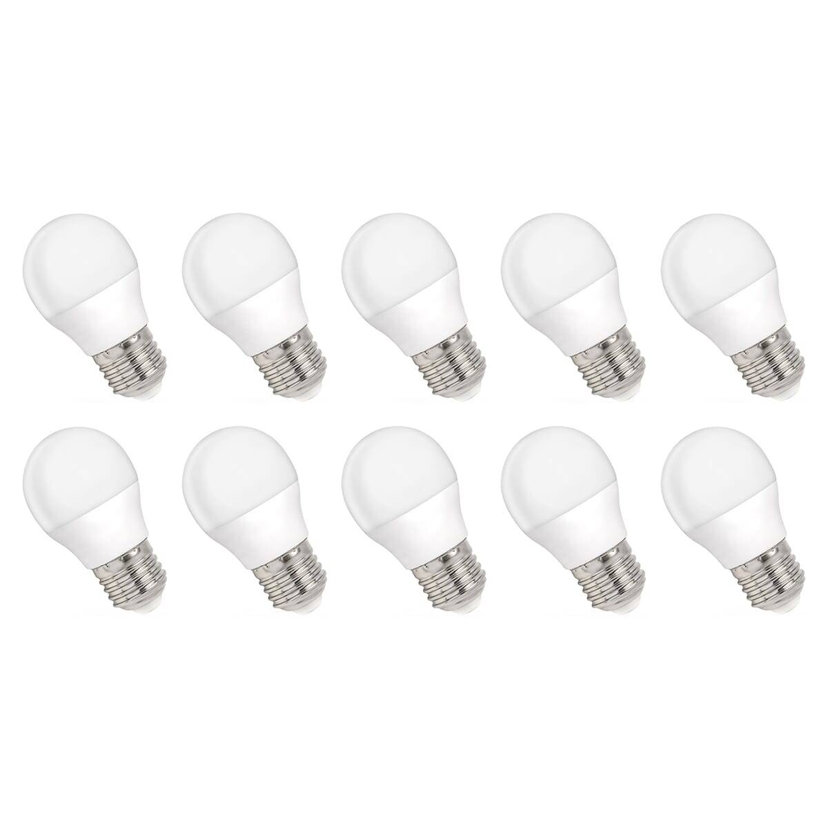 Spectrum LED Kogellamp P45 E27 Mat - 4W 320lm 3000K - Warmwit - Vervangt 29W - 10 stuks