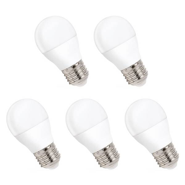 Spectrum LED Kogellamp P45 E27 Mat - 8W 710lm 3000K - Warmwit - Vervangt 48W - 5 stuks