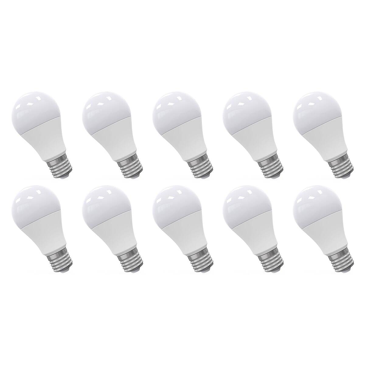 Spectrum LED Peerlamp A60 E27 Mat - 11W 1050lm 4000K - Neutraalwit Dimbaar - Vervangt 75W - 10 stuks