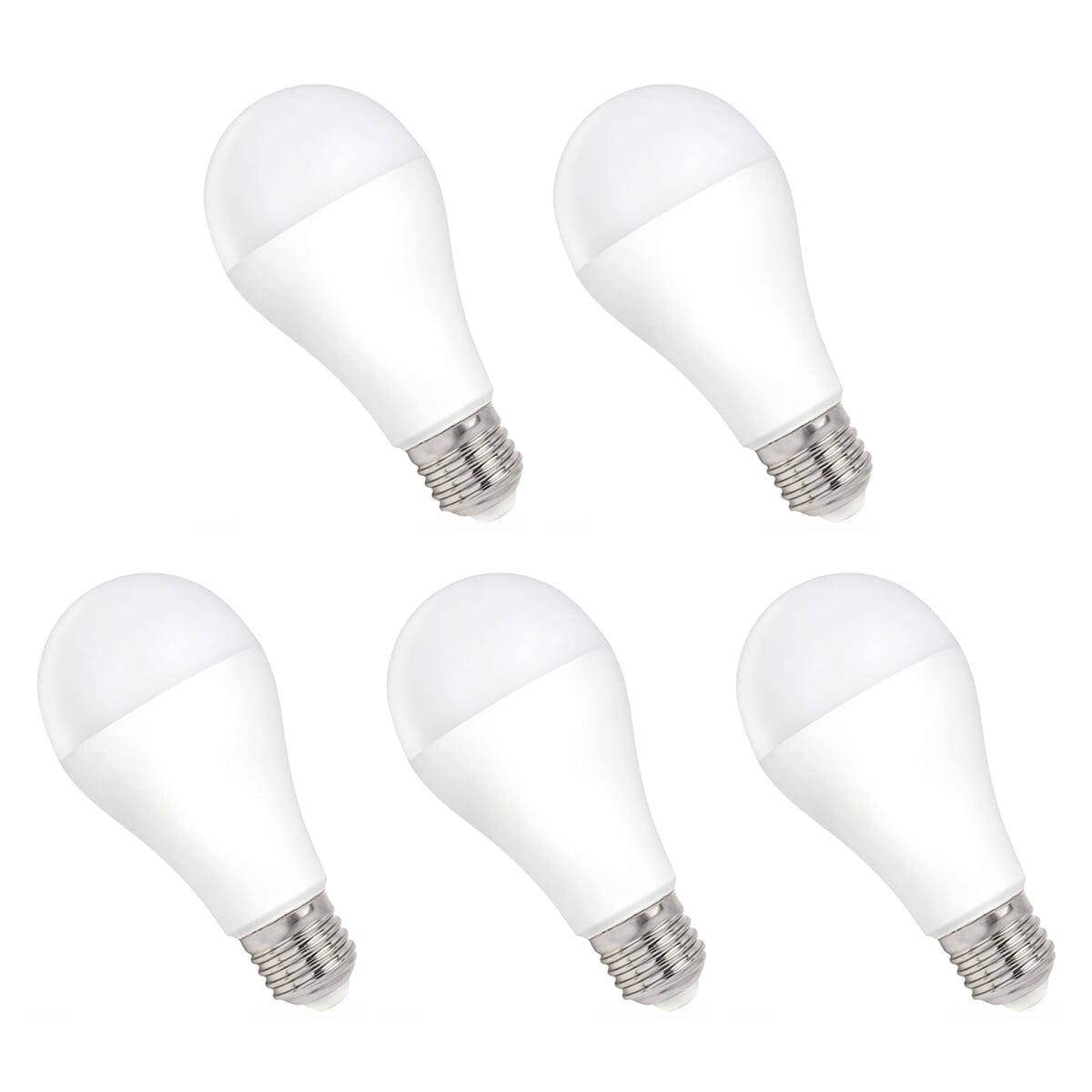 Spectrum LED Peerlamp A60 E27 Mat - 15W 1600lm 6000K - Koudwit - Vervangt 104W - 5 stuks-0