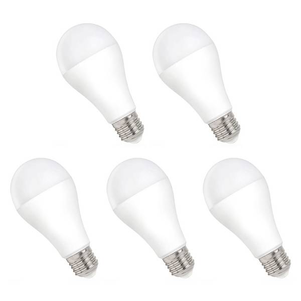 Spectrum LED Peerlamp A60 E27 Mat - 15W 1600lm 6000K - Koudwit - Vervangt 104W - 5 stuks