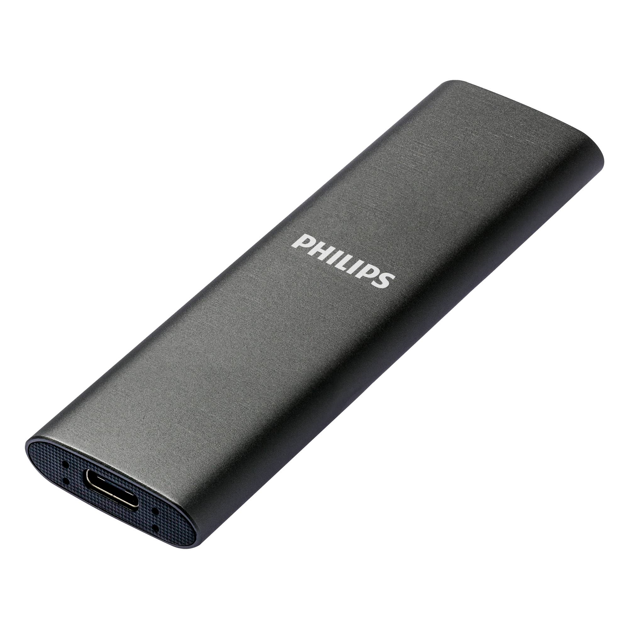 SSD Philips External 500 GB Ultra Speed Space Grey-3