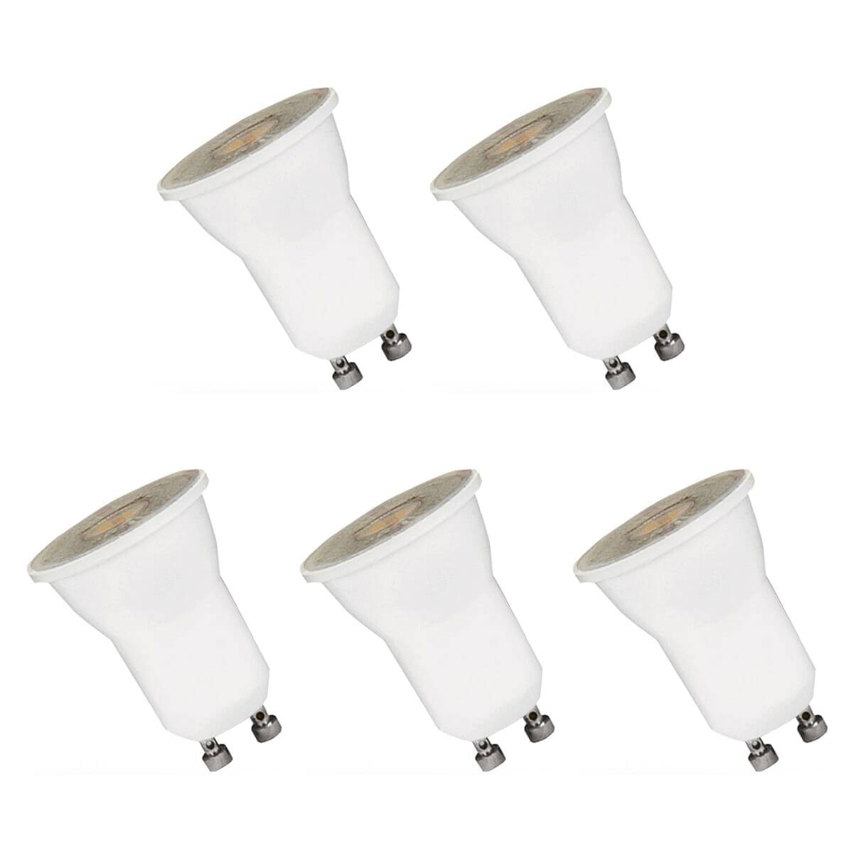 Spectrum LED Spot PAR16 GU10 Helder - 2W 120lm 4000K - Neutraalwit - Vervangt 20W - 5 stuks