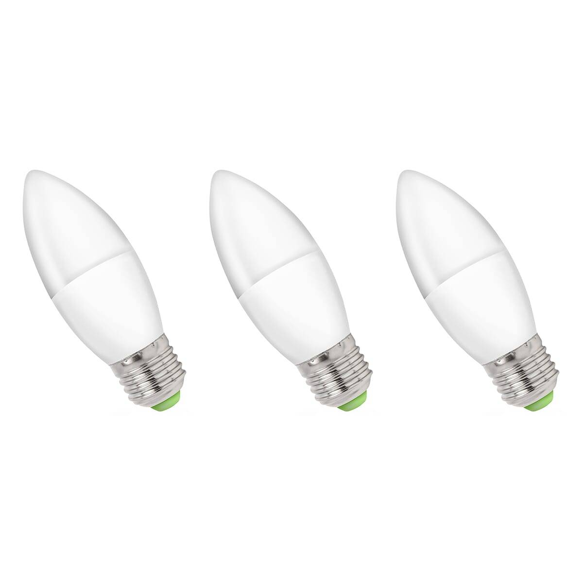 Spectrum LED Kaarslamp C35 E27 Helder - 6W 520lm 3000K - Warmwit - Vervangt 45W - 3 stuks-0