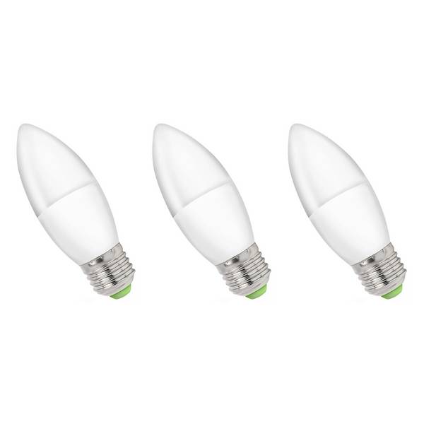 Spectrum LED Kaarslamp C35 E27 Helder - 6W 520lm 3000K - Warmwit - Vervangt 45W - 3 stuks
