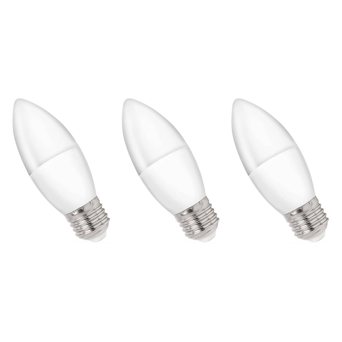 Spectrum LED Kaarslamp C35 E27 Helder - 1W 90lm 4000K - Neutraalwit - Vervangt 10W - 3 stuks-0