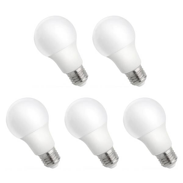Spectrum LED Peerlamp A60 E27 Mat - 7W 600lm 3000K - Warmwit - Vervangt 47W - 5 stuks